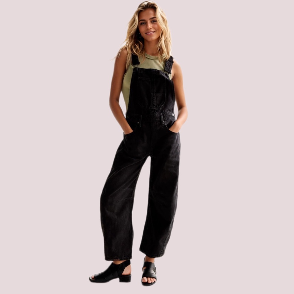 NWT‎ Ladyful Black Denim Overalls – XL